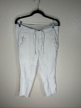 Gap Linen Blend Capri Pants Beige Size 5/6 (Medium) – Lightweight Summer Crop